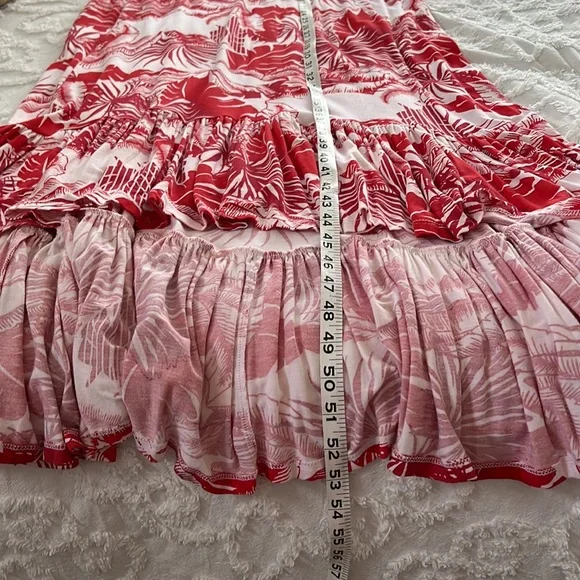 Soft Surroundings Lilo Palm Print
Maxi Dress Women 1X and 2X
Hi Low Hem - Picture 7 of 7